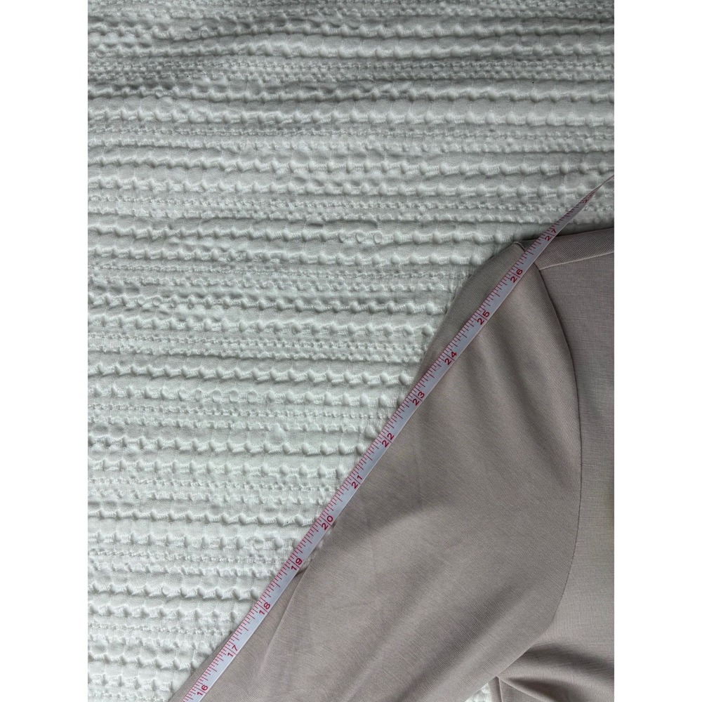 NWT Meshki Anders Dress Women S Taupe Button Front Midi Quiet Luxury Minimalist - Picture 10 of 11